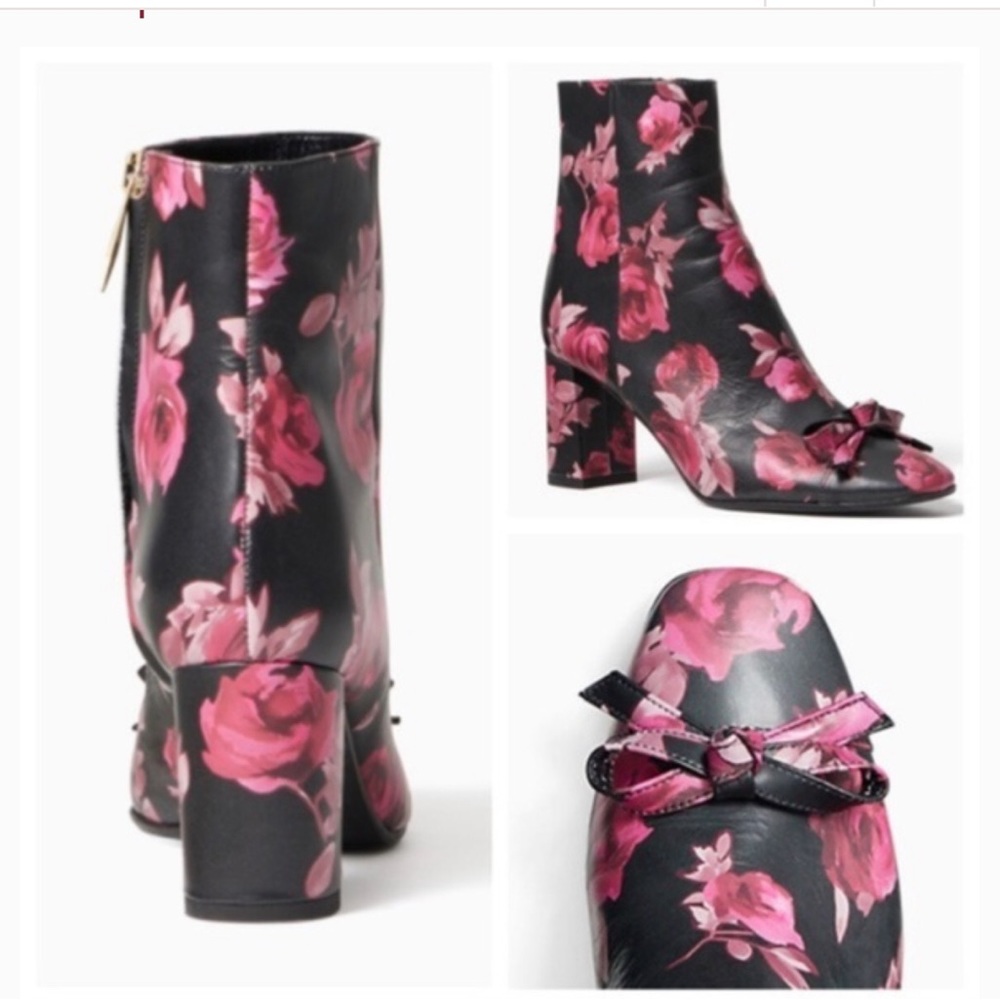 Kate Spade Odelia Black/ Rose Symphony Sz. 9 1/2 M EUC